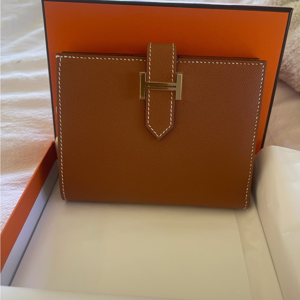 Hermès Tan Wallet